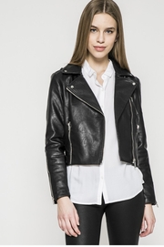 geaca imitatie piele dama neagra