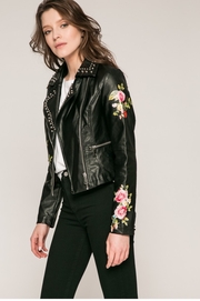 geaca piele ecologica neagra dama