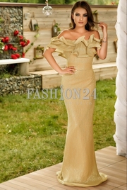 rochii de nunta lungi aurii