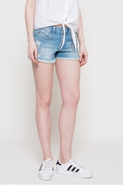 pantaloni scurti de blugi cu tinte