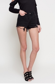 pantaloni scurti de blugi negrii