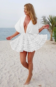 rochii de plaja albe ieftine
