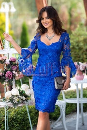 rochii de seara scurte albastre