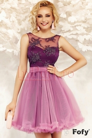 rochii de seara scurte mov