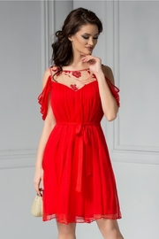 rochii de seara scurte rosii